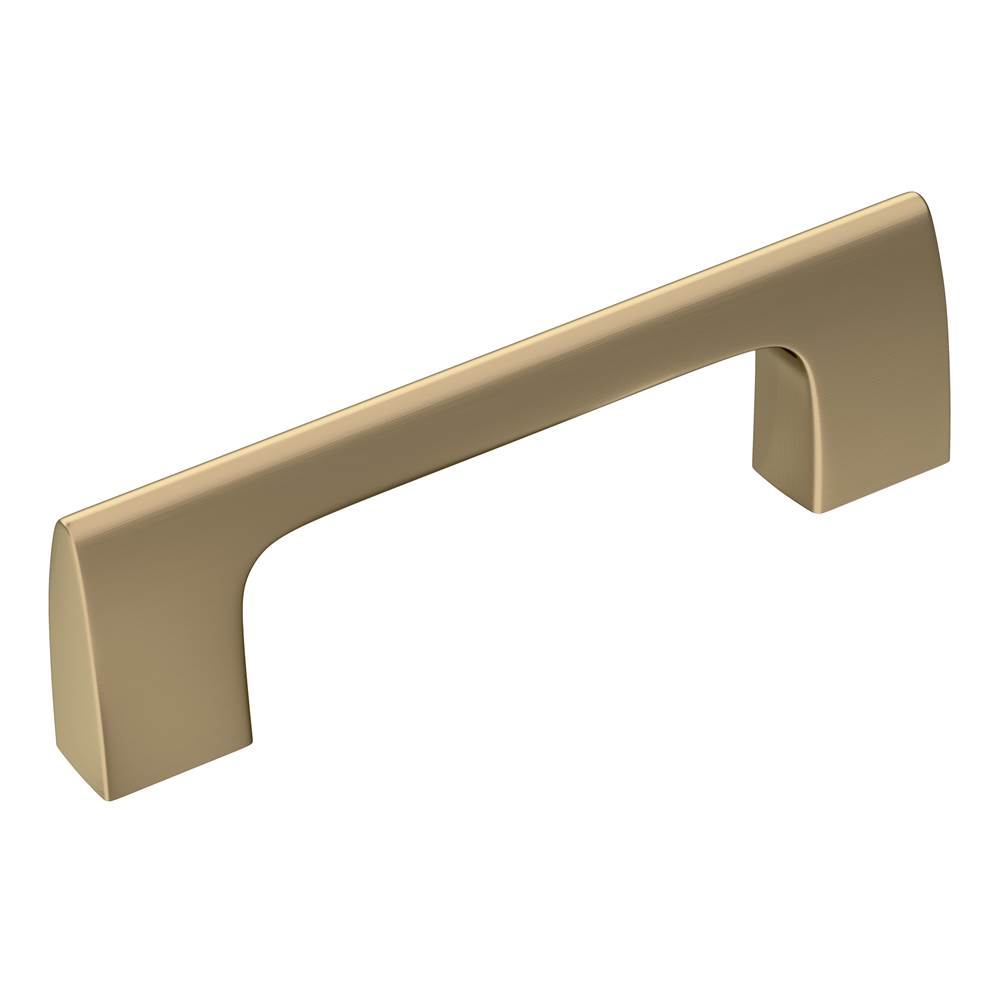 Amerock Riva 3 in (76 mm) Center-to-Center Golden Champagne Cabinet Pull