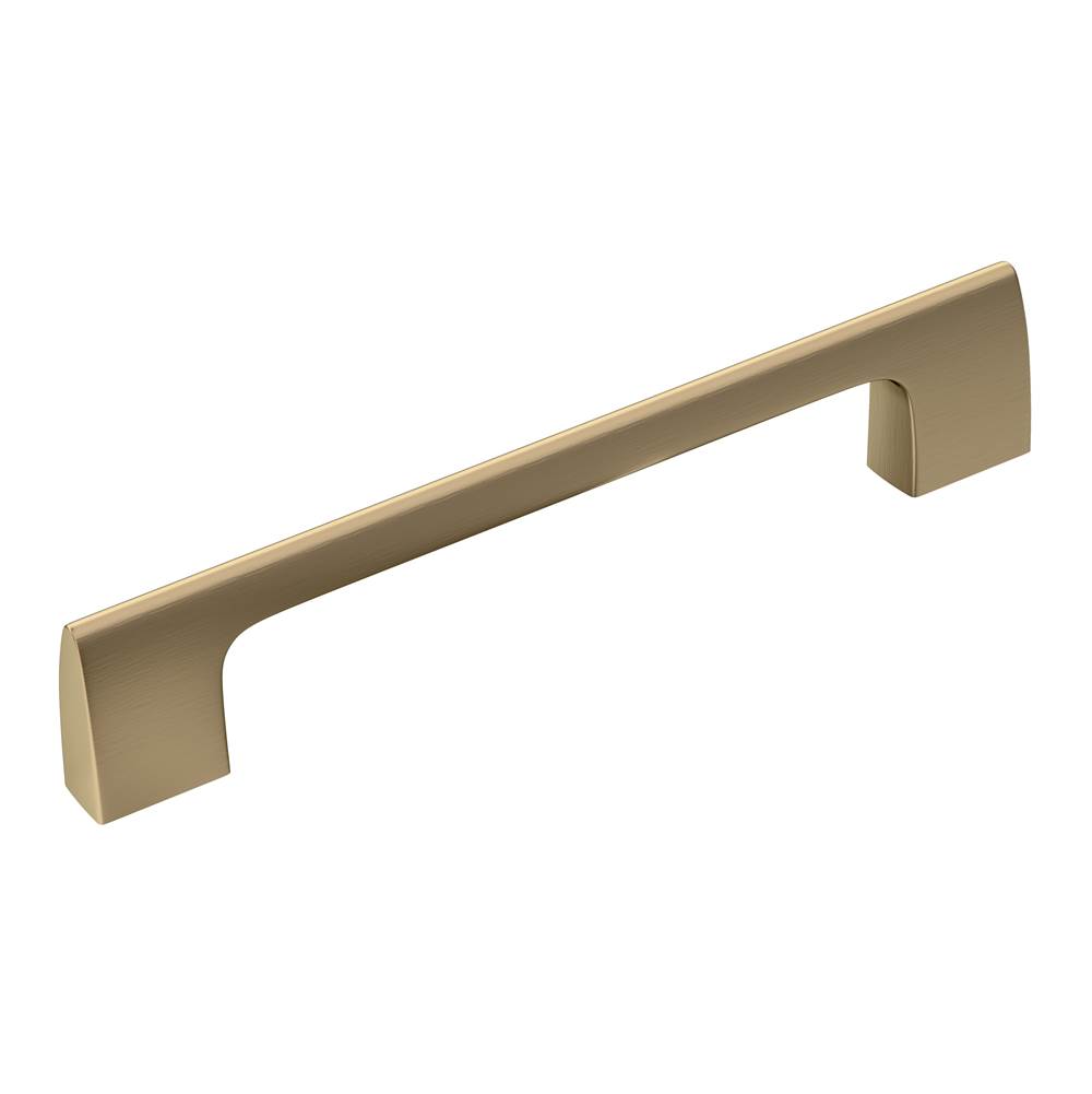 Amerock Riva 5-1/16 in (128 mm) Center-to-Center Golden Champagne Cabinet Pull