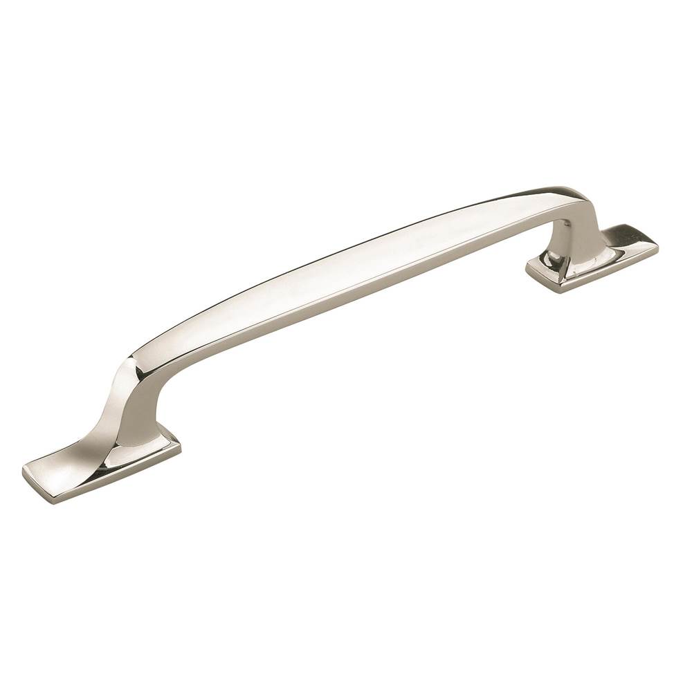Amerock Highland Ridge 6-5/16 in (160 mm) Center-to-Center Polished Nickel Cabinet Pull