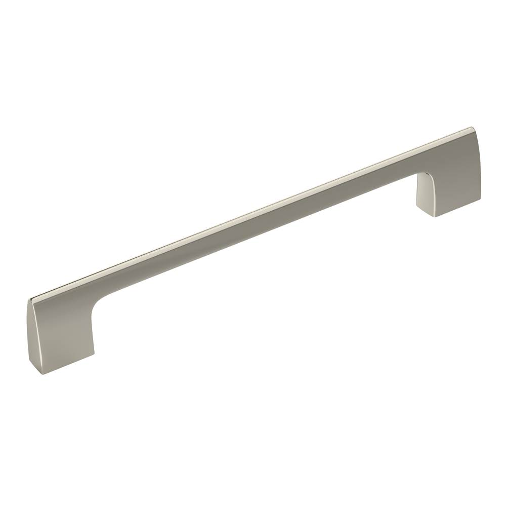 Amerock Riva 6-5/16 in (160 mm) Center-to-Center Polished Nickel Cabinet Pull