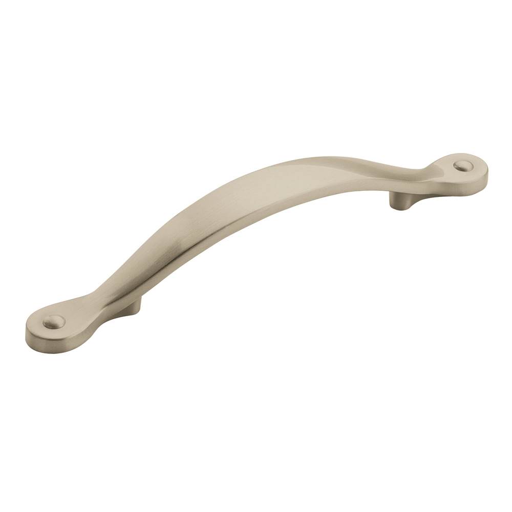 Amerock Inspirations 3-3/4 in (96 mm) Center-to-Center Satin Nickel Cabinet Pull