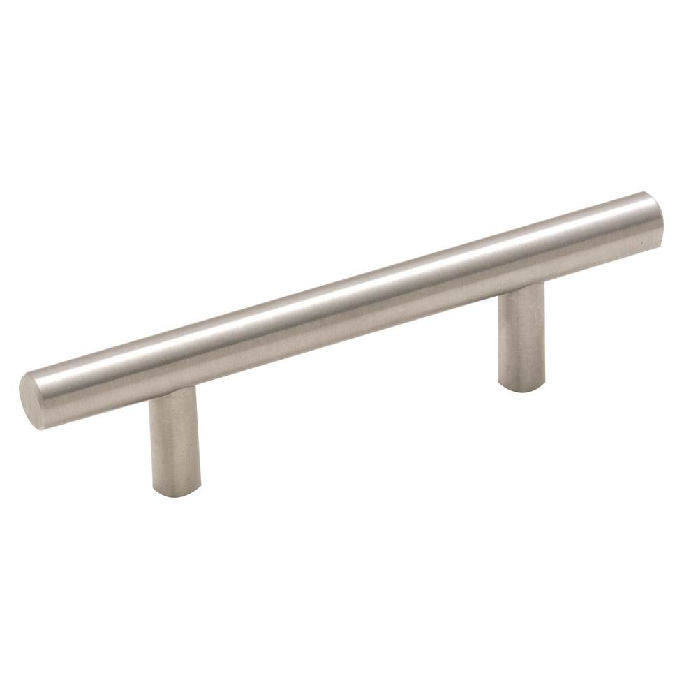 Amerock Bar Pulls 3 in (76 mm) Center-to-Center Sterling Nickel Cabinet Pull