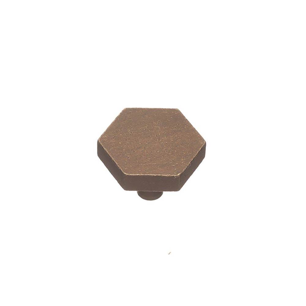 Colonial Bronze Cabinet Knob Hand Finished in Matte Black