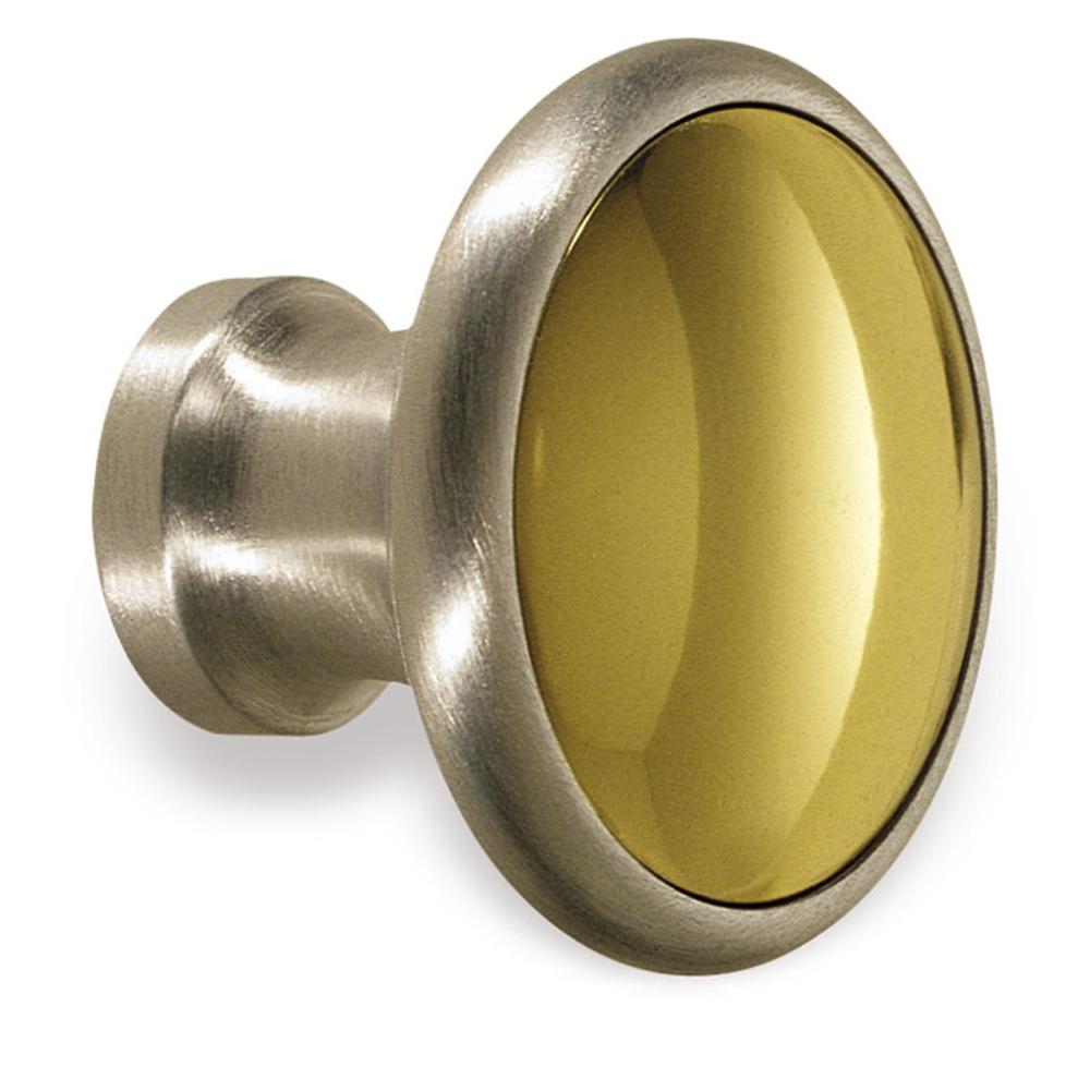 Colonial Bronze Cabinet Knob Hand Finished in Satin Copper and Satin Nickel