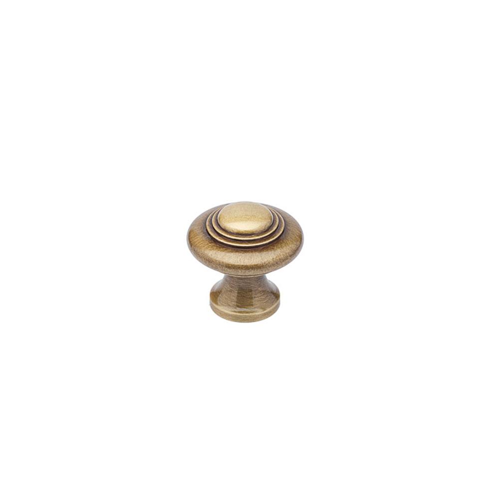Colonial Bronze Cabinet Knob Hand Finished in Distressed Antique Copper