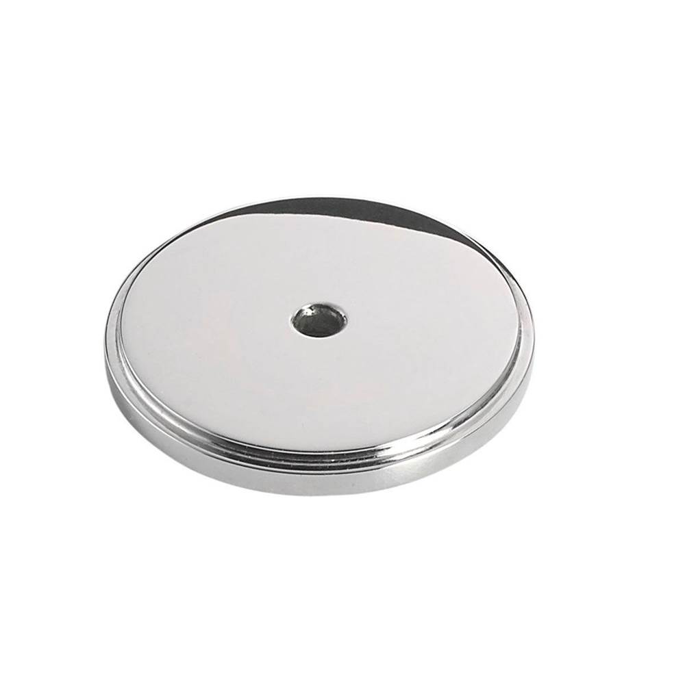 Colonial Bronze Round, Stepped Edge Back Plate Hand Finished in Satin Nickel