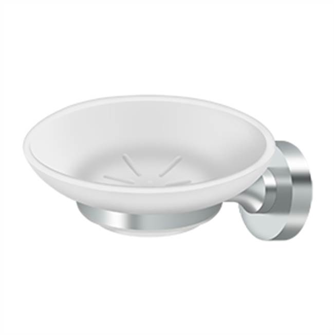 Deltana Frosted Glass Soap Dish, BBN Series