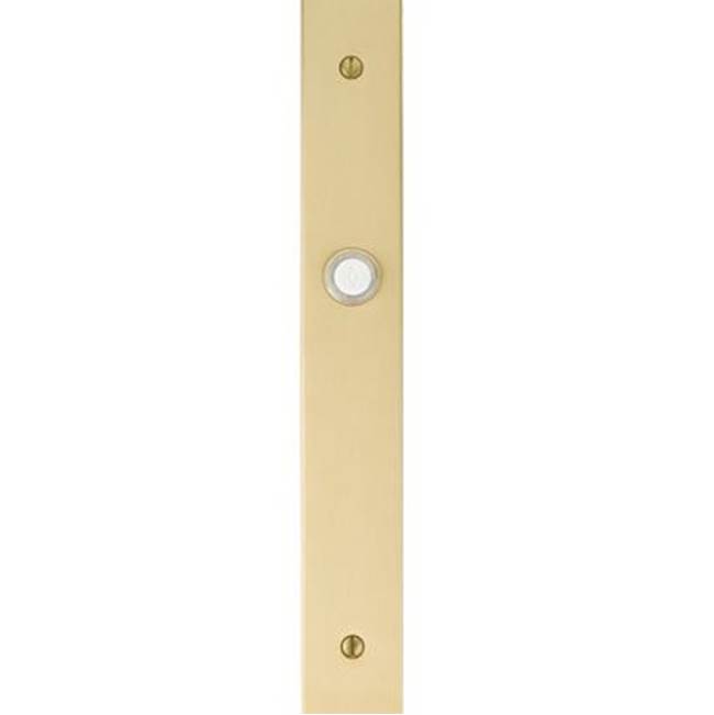 Emtek Stretto Brass Doorbell 1-1/2'' x 11'', US10B