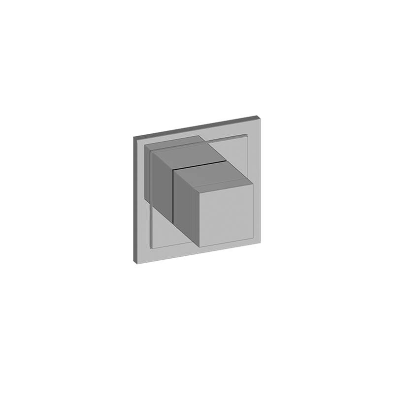 Graff M-Series Transitional Square 2-Way Diverter Trim Plate with Square Handle