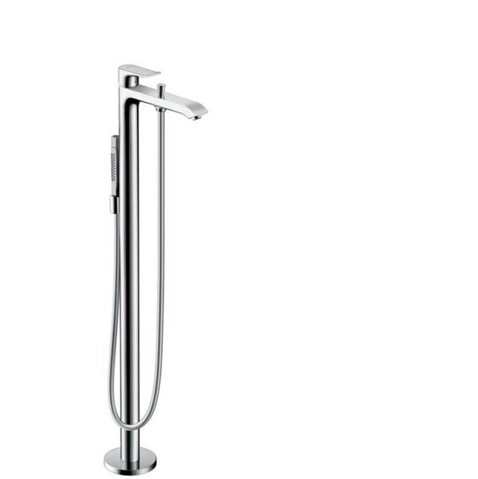 Hansgrohe Metris Freestanding Tub Filler Trim with 1.75 GPM Handshower in Chrome