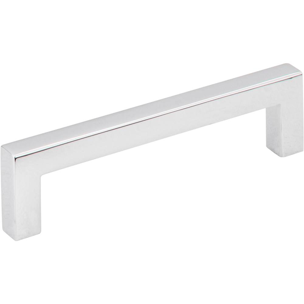 Hardware Resources 96 mm Center-to-Center Polished Chrome Square Stanton Cabinet Bar Pull