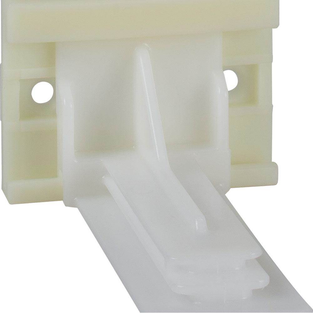 Hardware Resources Adjustable Plastic Rear Bracket for USE-Series Undermount Drawer Slides with 8 mm Dowels