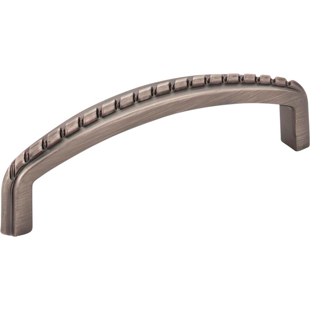 Hardware Resources 96 mm Center-to-Center Brushed Pewter Rope Detailed Cypress Cabinet Pull