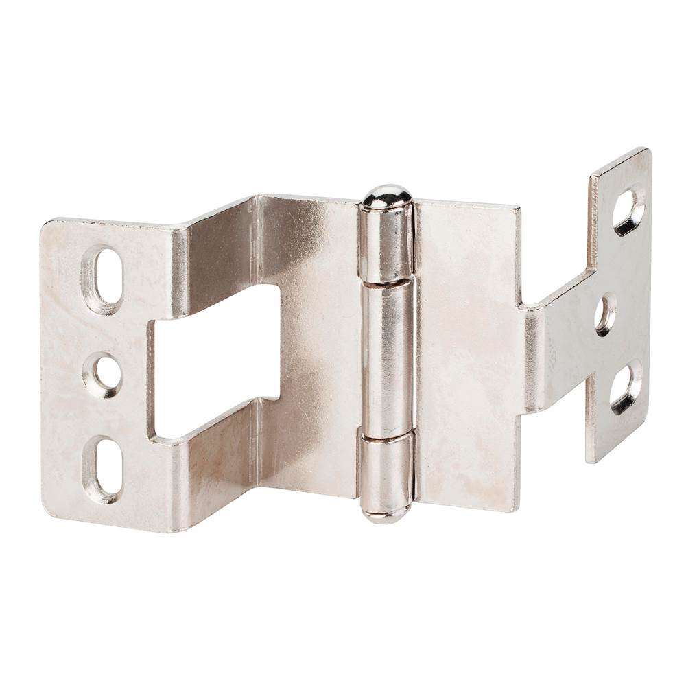 Hardware Resources Bright Nickel Heavy Duty 3-Knuckle 270 Degree 3/4'' x 3/4'' Hinge 19 mm x 19 mm