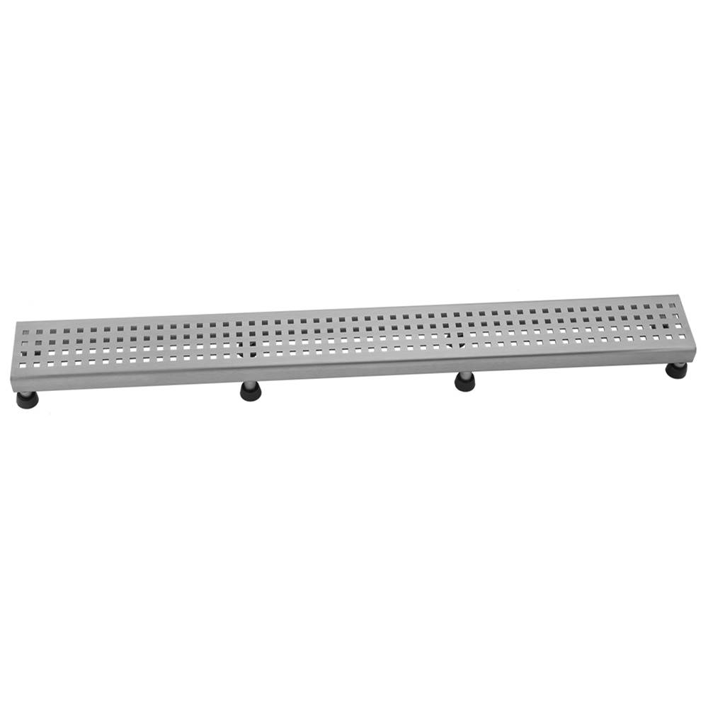 Jaclo 24'' Channel Drain Square Dotted Grate
