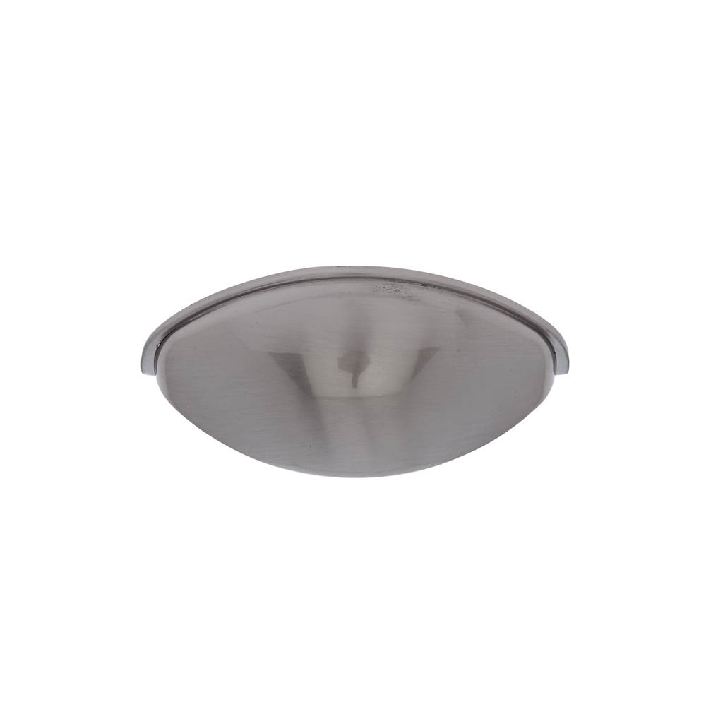 JVJ Hardware Vintage Collection Satin Nickel Finish 2-1/2'' c/c Smooth Cup Pull, Composition Zamac