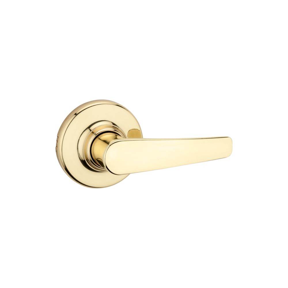 Kwikset Hall/Closet Lever in Polished Brass