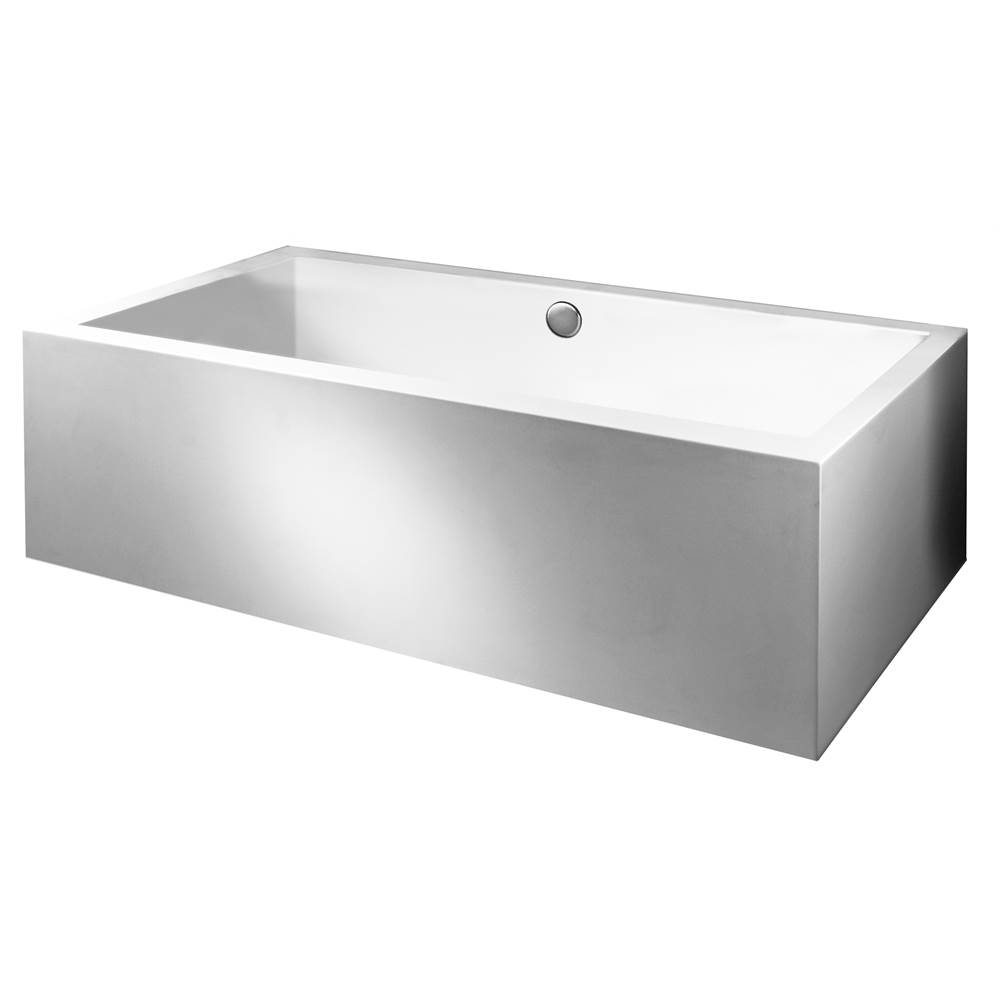 MTI Baths Andrea 22A Acrylic Cxl Sculpted 1 Side Air Bath - White (66X36)