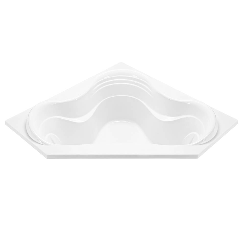 MTI Baths Cayman 4 Acrylic Cxl Drop In Corner Air Bath - Biscuit (59.875X59.875)