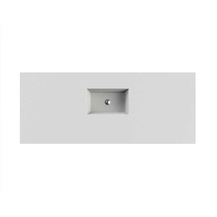 MTI Baths Petra 9 Sculpturestone Counter Sink Single Bowl Up To 80'' - Matte Biscuit