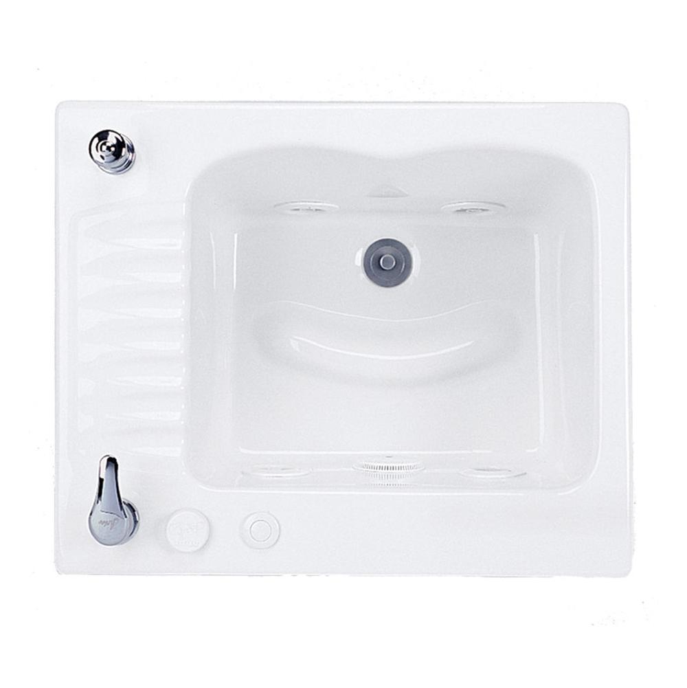 MTI Baths WHITE JENTLE PED-WHIRLPOOL WITH CLEANING SYSTEM