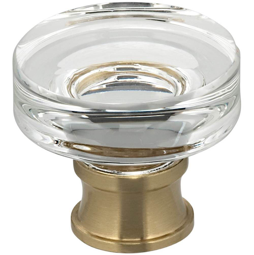 OMNIA Puck Glass Cabinet Knob US5