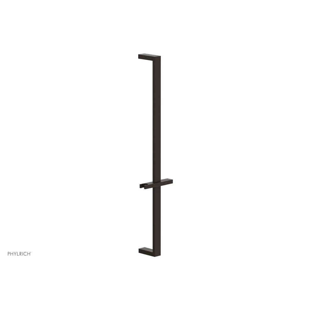 Phylrich Antique Bronze 27'' Flat Adjustable Handshower Slide Bar With Holder