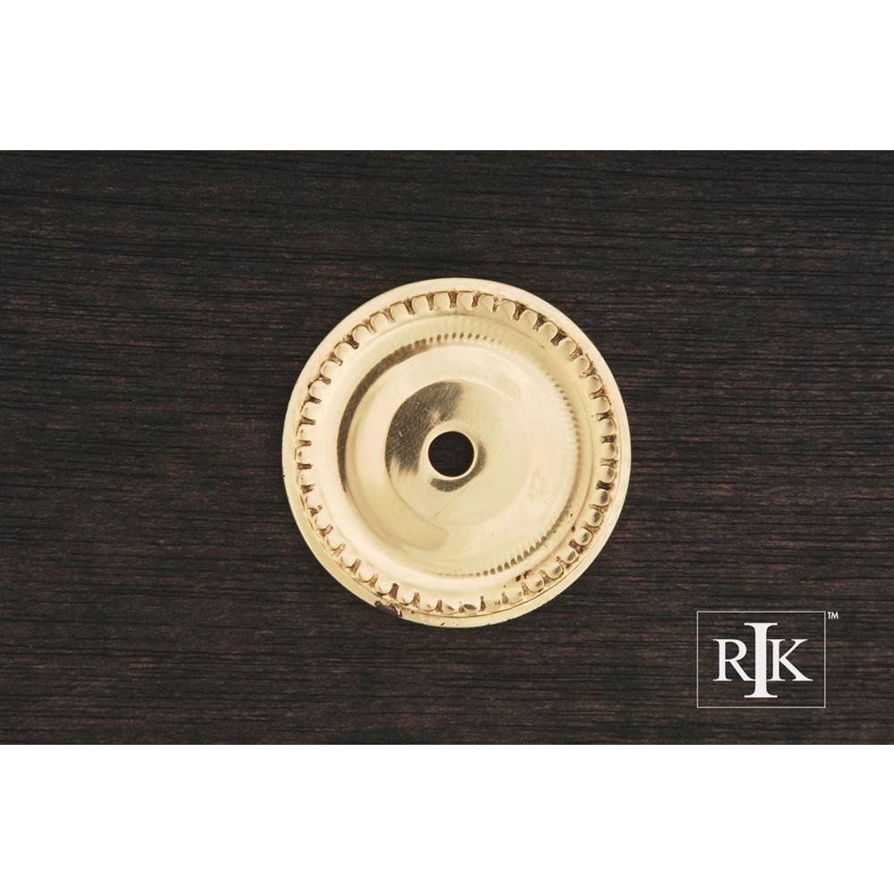 RK International Beaded Single Hole Backplate