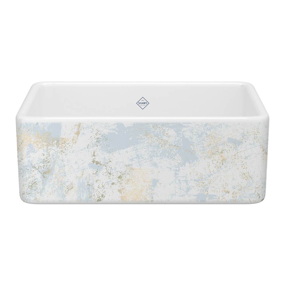 Rohl Shaker™ 30'' Single Bowl Farmhouse Apron Front Fireclay Kitchen Sink With Patina Design