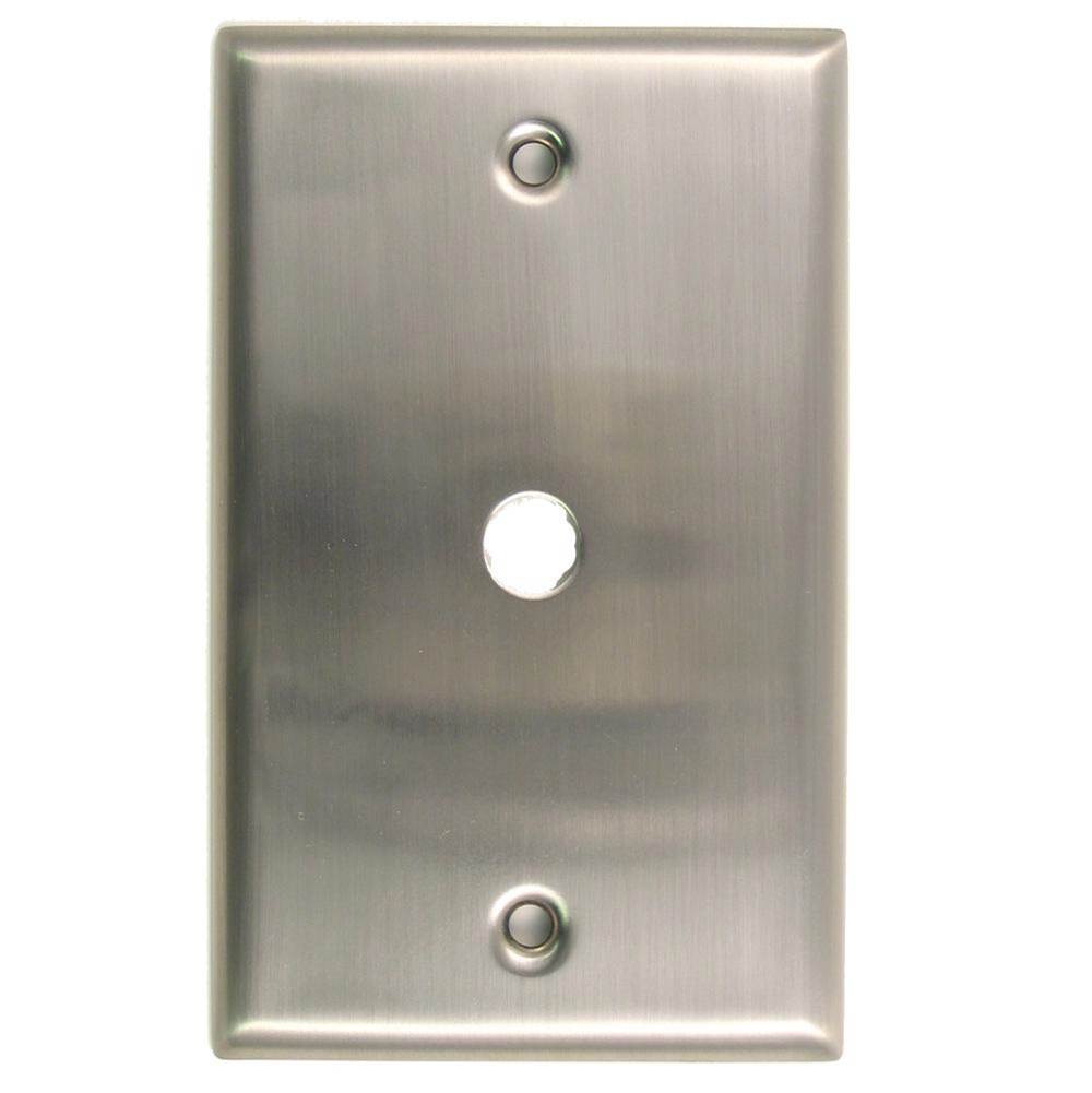 Rusticware Satin Nickel Single Cable Switchplate