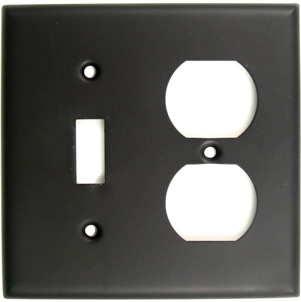 Rusticware Oil Rubbed Bronze Double Switch and Recep Switchplate