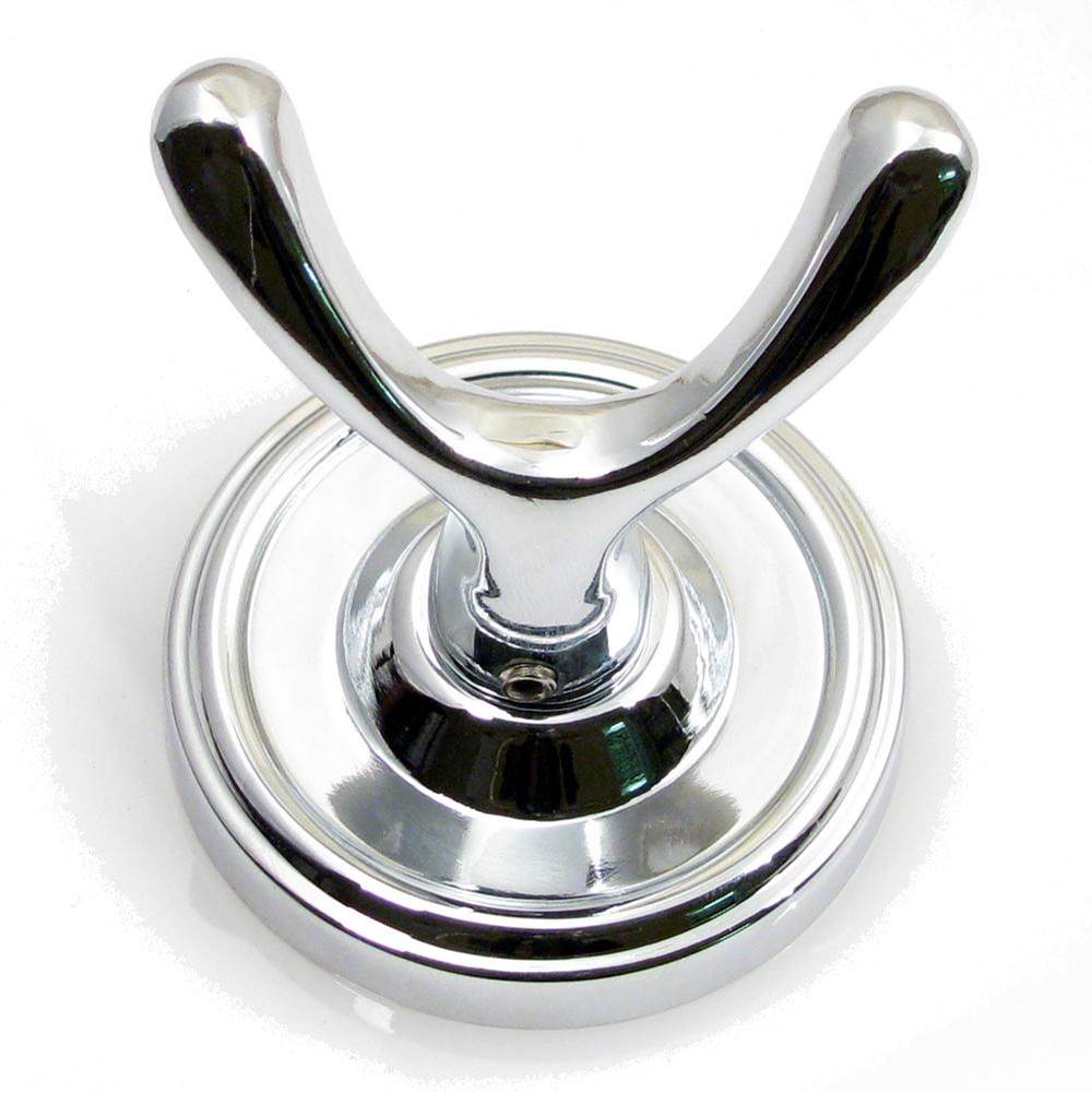 Rusticware Midtowne Traditional Round Robe Hook in Chrome