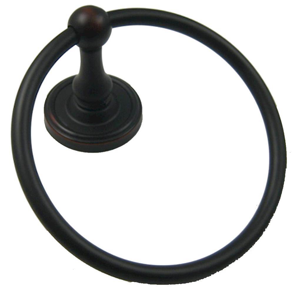 Rusticware Midtowne Traditional Round Towel Ring in Oil Rubbed Bronze
