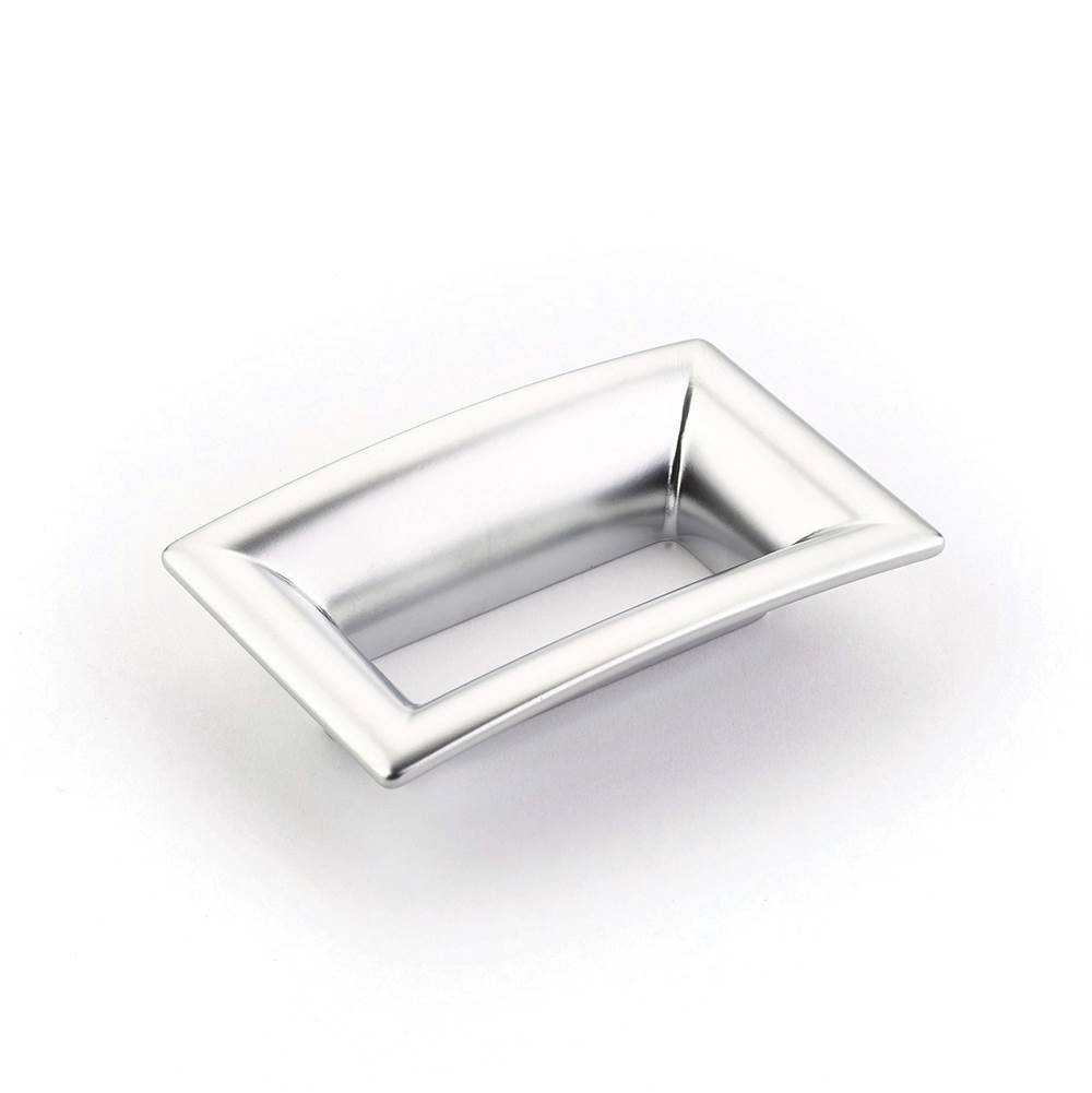 Schaub And Company Pull, Flared Rectangle,  Matte Chrome, 64 mm cc