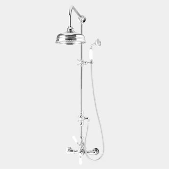 Sigma Butler Mill 1/2'' Exposed Thermostatic Shower Set with #98 CROSS HANDLE  SABLE BRONZE .80