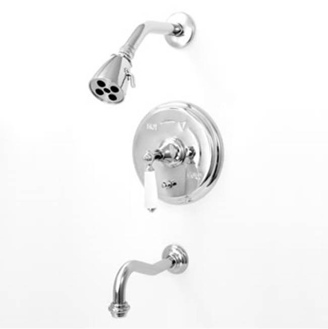 Sigma Pressure Balanced Tub & Shower Set Trim (Includes Haf And Wall Tub Spout) Orleans Chrome .26