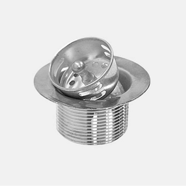 Sigma Midget Duo Strainer Basket, 1-1/2'' Npt, Fits 2'' Sink Openings. Complete With Nuts And Washers Uncoated Polished Brass .33