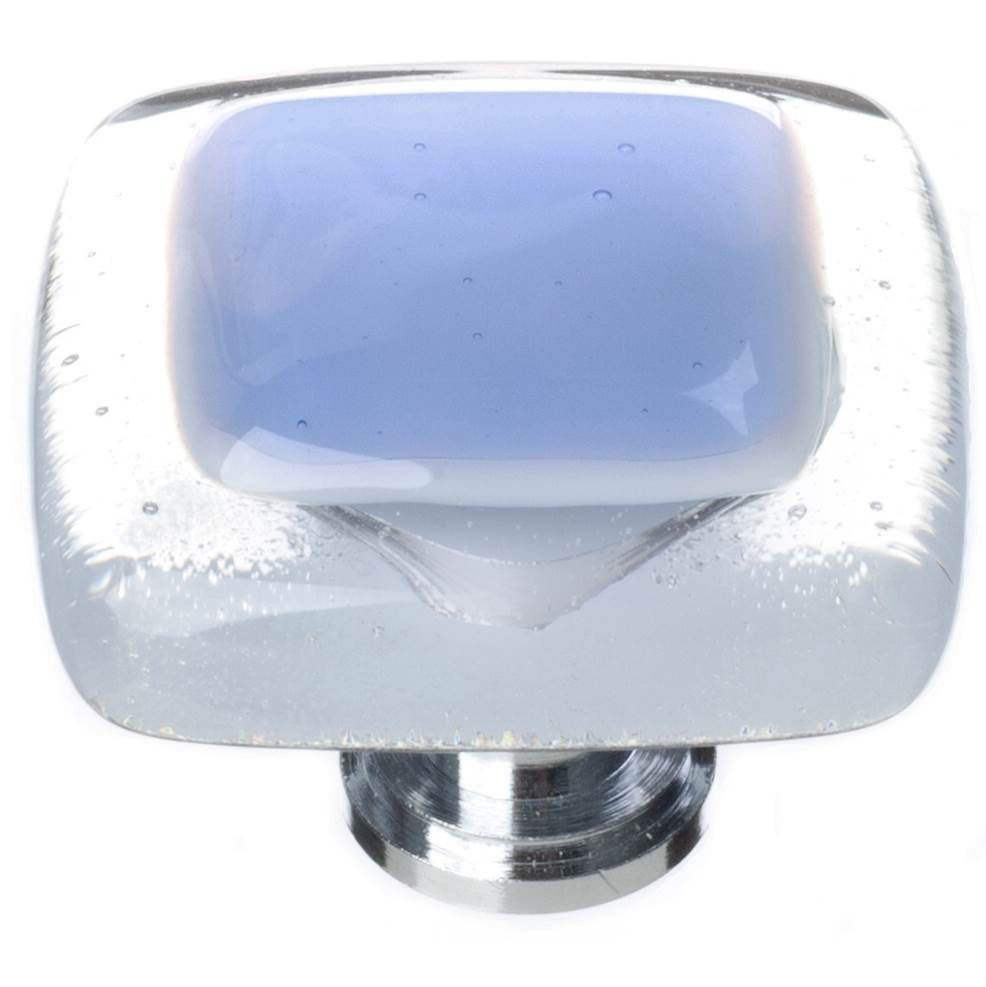 Sietto Reflective Sky Blue Knob With Oil Rubbed Bronze Base