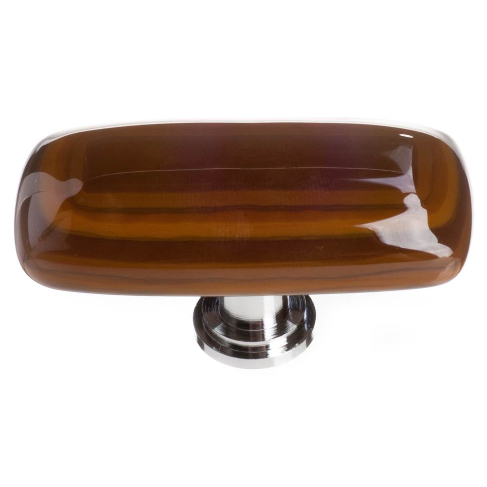 Sietto Stratum Woodland & Umber Long Knob With Oil Rubbed Bronze Base