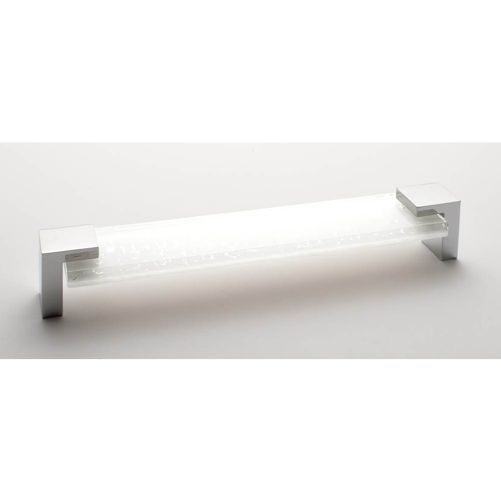 Sietto Affinity White Pull With Polished Chrome Base