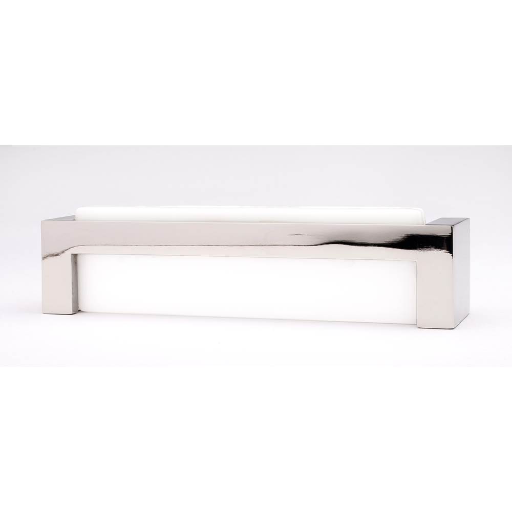 Sietto Skyline White Pull With Polished Nickel Base