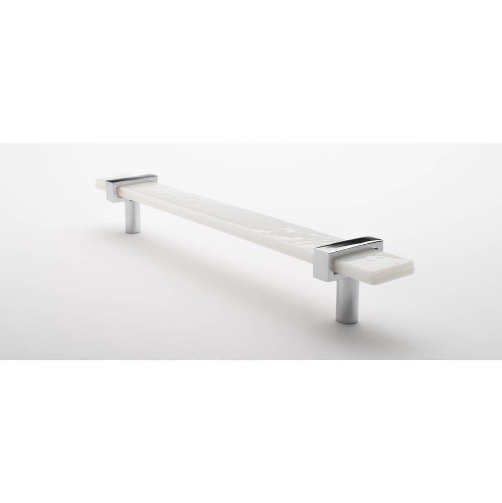 Sietto 9'' Adjustable White Pull With Polished Chrome Base