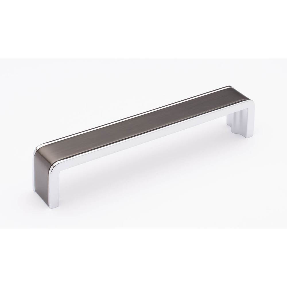 Sietto Fusion 6'' Pull Gunmetal With Polished Chrome