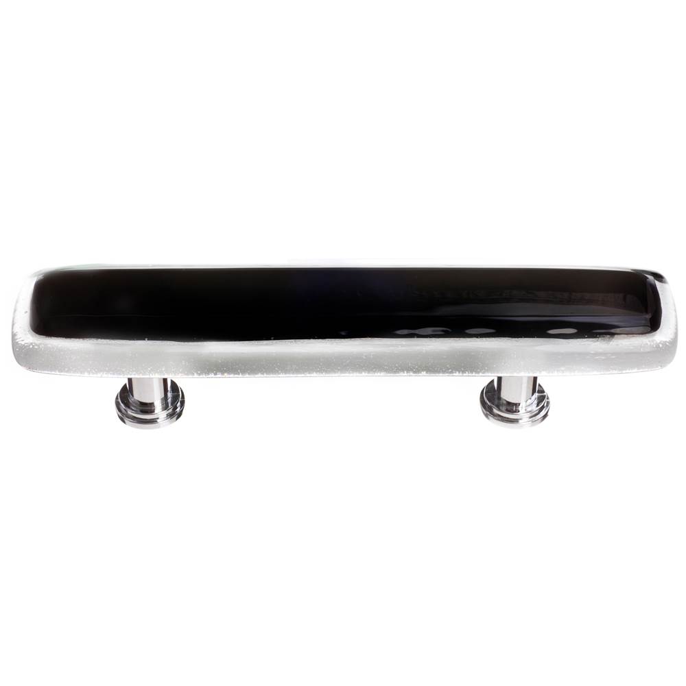 Sietto Reflective Black Pull With Polished Chrome Base