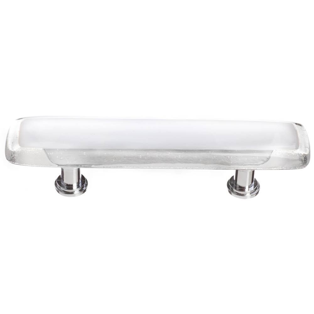 Sietto Reflective White Pull With Oil Rubbed Bronze Base