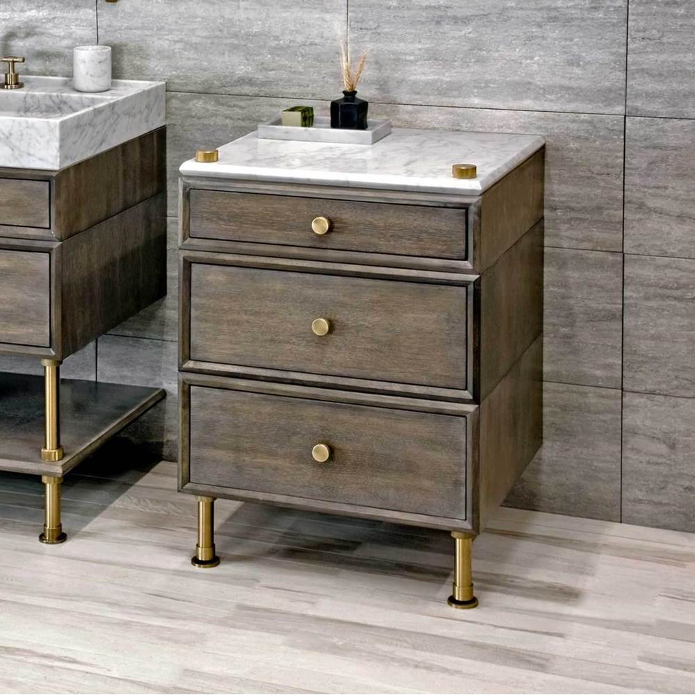 Stone Forest Side Cabinet Bathroom Furniture item PFS-STG-36-MB-STBL-WLNT CA