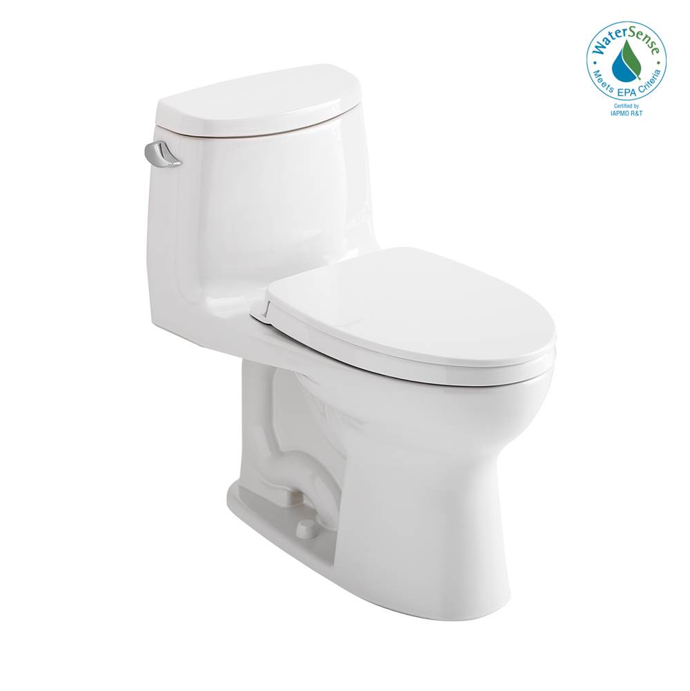 TOTO Toto® Ultramax® II One-Piece Elongated 1.28 Gpf Universal Height Toilet With Cefiontect And Ss124 Softclose Seat, Washlet+ Ready, Cotton White