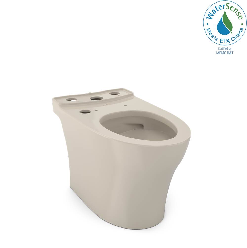 TOTO Aquia® IV Elongated Universal Height Skirted Toilet Bowl with CEFIONTECT®, WASHLET®+ Ready, Bone